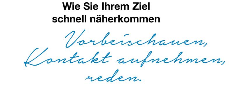 Kontakt | Vorbeischauen, Kontakt aufnehmen, reden.