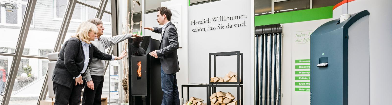 Beratung auf der Ausstellung