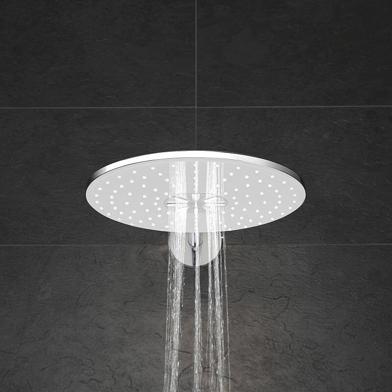 Runde Kopfbrause SmartActive moonwhite