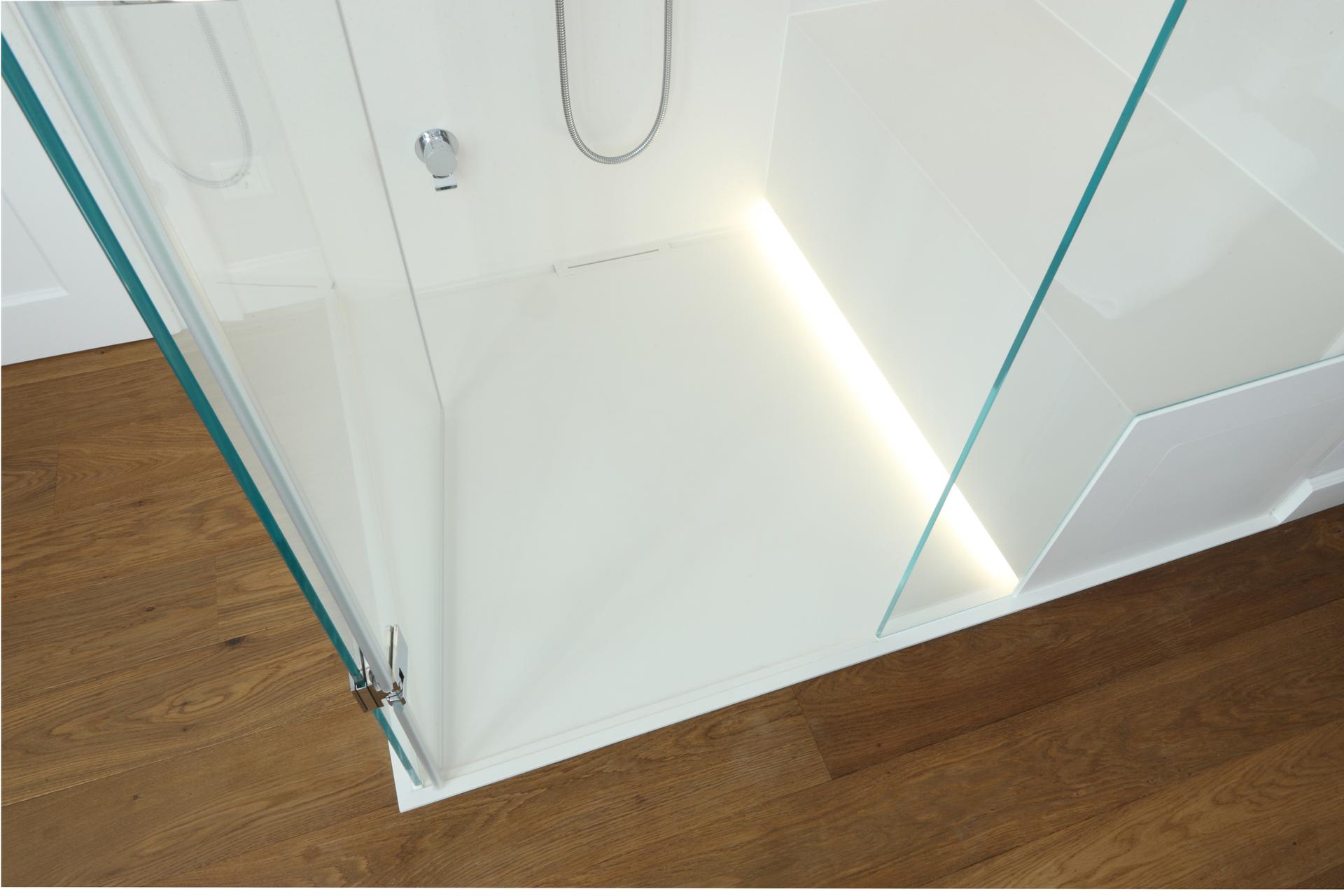 360° Öffnung Dusche