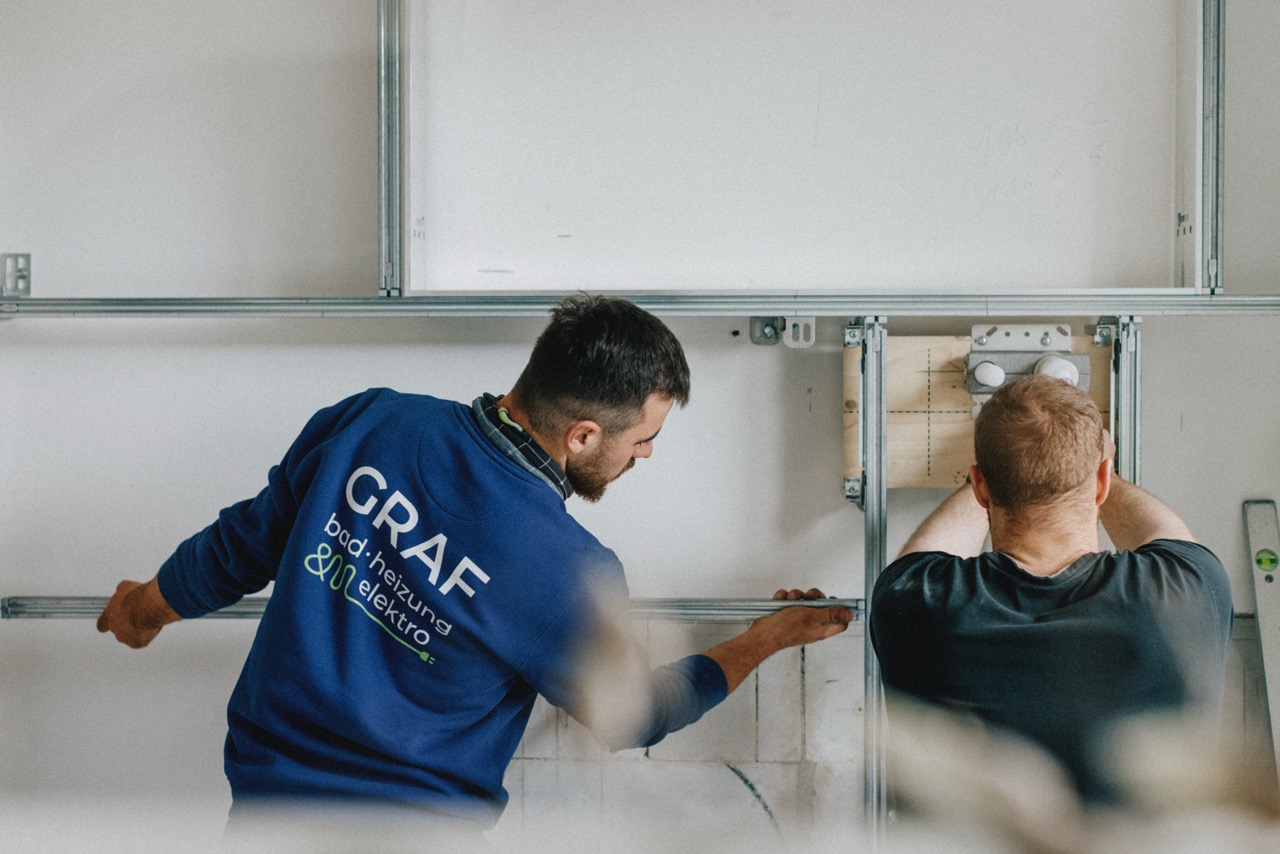Staubfreies Arbeiten bei Graf. Badrenovierung in Kandern